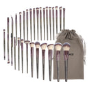MAANGE 30pcs Professional Makeup Brush Set Foundation Concealers Eye Shadows Powder Blush Blending Brushes Beauty Tools with Bag